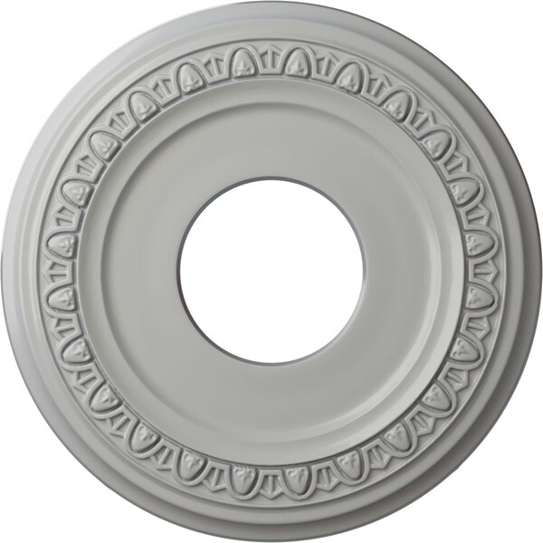 Ekena Millwork Jackson Ceiling Medallion (Fits Canopies up to 7 3/8"), 12 1/4"OD x 4"ID x 1 1/8"P, Frost CM12JAFRF - main